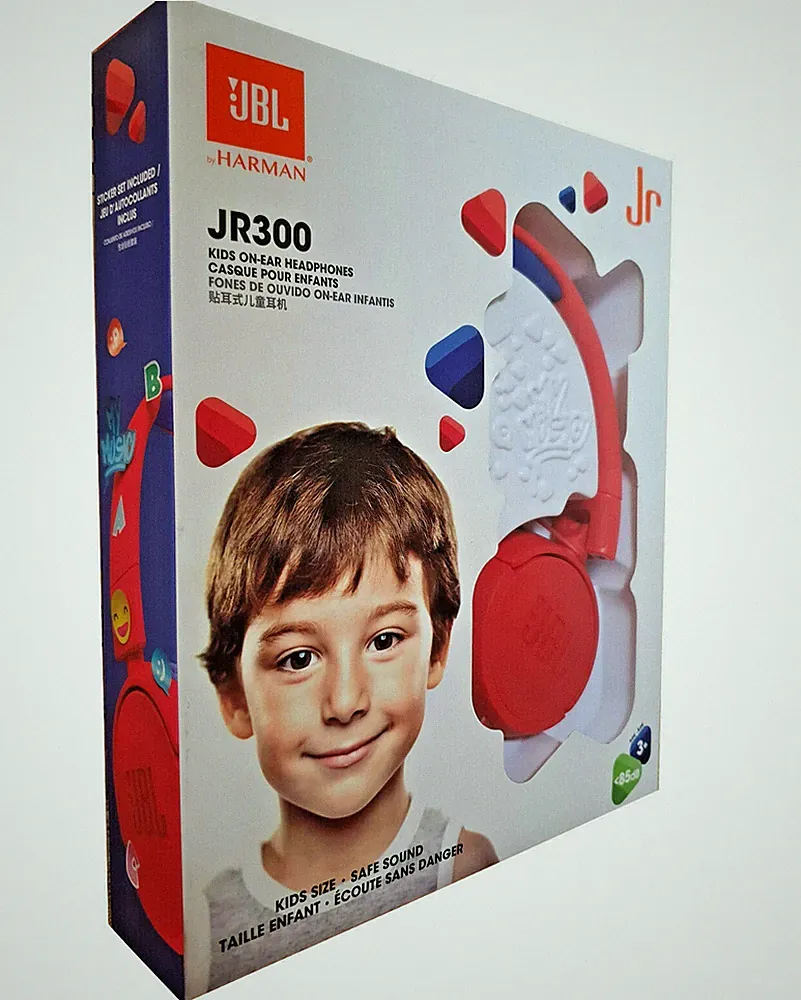 JBL JR300 Over-Ear Kinder 3,5 mm Klinke Kopfhörer | Spinne rot