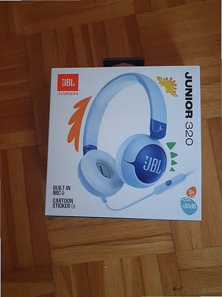 JBL Junior 320 On Ear Kopfhörer. Mit Kabel und Eingebautem Mikrofon für Kinder