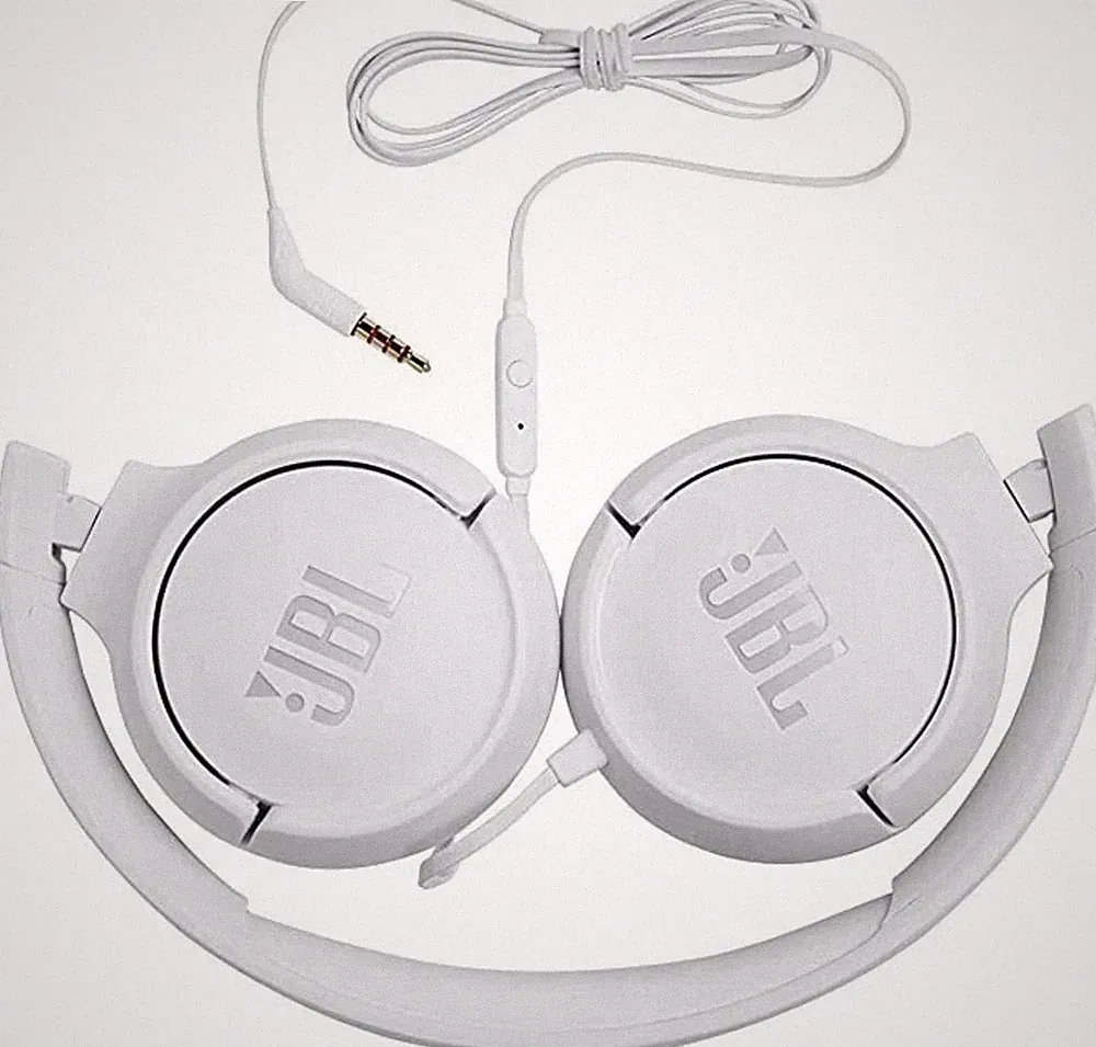 JBL Kabel Kopfhörer Weiß On Ear 3,5 mm Klinke mit Mikrofon Headset