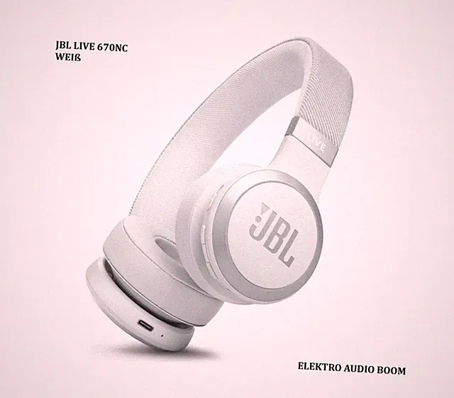 JBL LIVE 670NC Weiß Bluetooth Kopfhörer mit True Adaptive Noise Cancelling⚪⚪⚪🎧