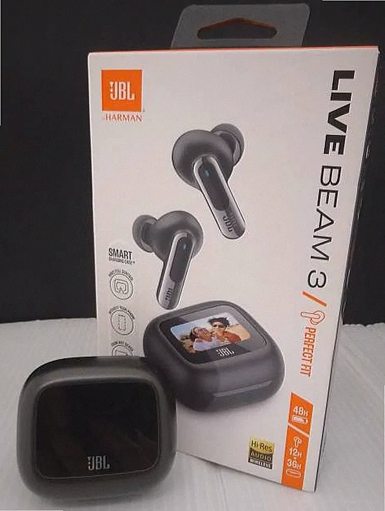 JBL LIVE BEAM 3 True Wireless Kopfhörer Dynamic Driver Noise Cancelling Schwarz