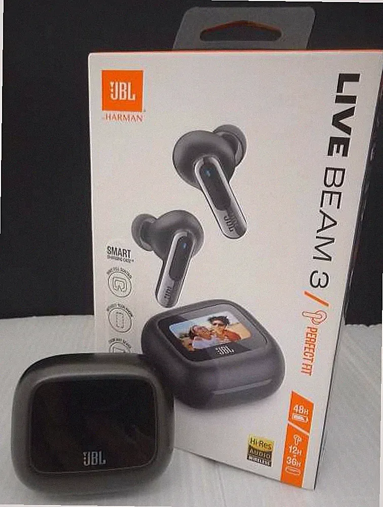 JBL LIVE BEAM 3 True Wireless Kopfhörer Dynamic Driver Noise Cancelling Schwarz