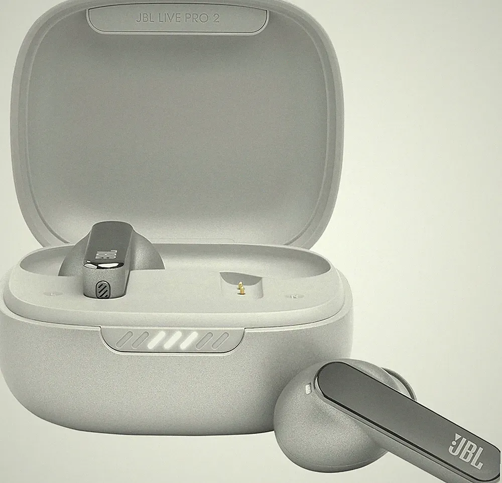 JBL Live Pro 2 TWS Wasserdichte, True-Wireless In-Ear-Kopfhörer Silber #6501M