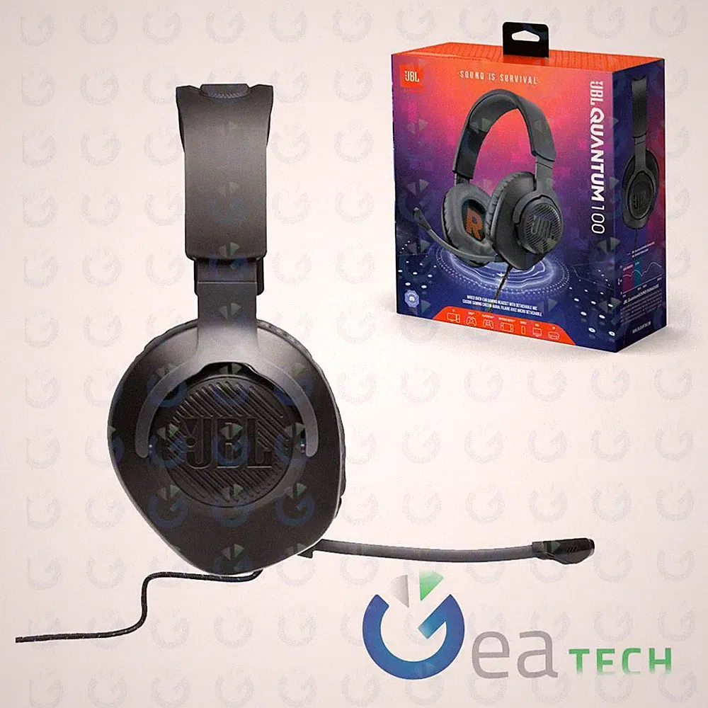 JBL QUANTUM 100 Gaming-Kopfhörer Mit Kabel On-Ear + Mikrofon Over-Ear