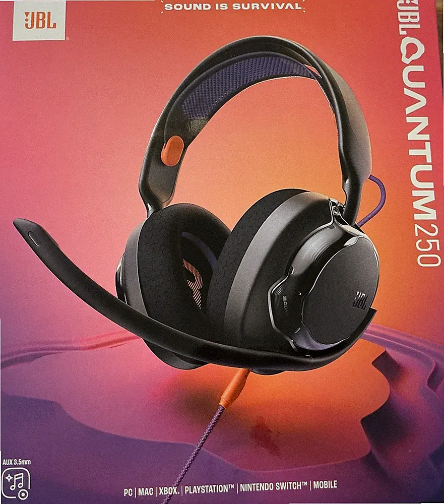 JBL Quantum 250 Kabelgebundene Over-Ear-Gaming-Kopfhörer