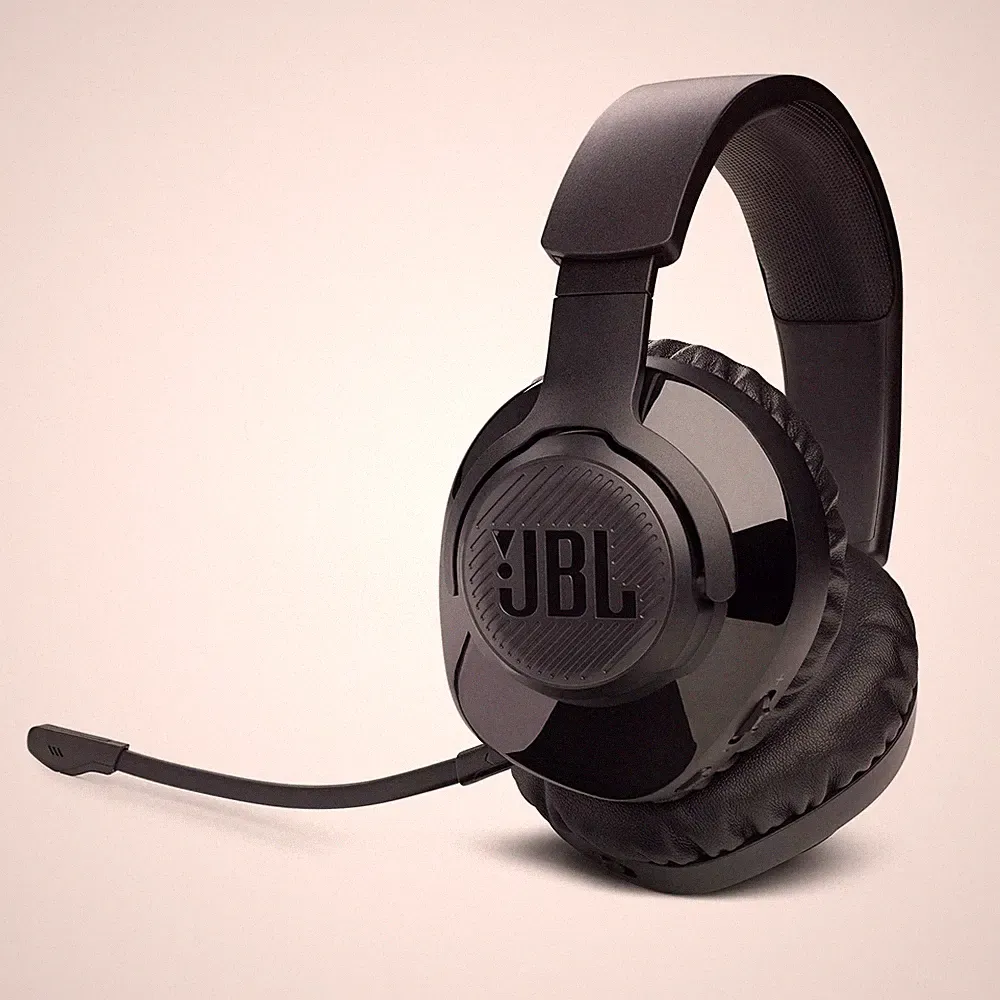 JBL Quantum 350 – kabellose Over-Ear-Kopfhörer in Schwarz
