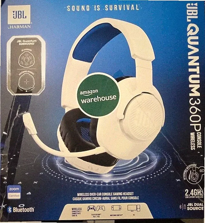 JBL Quantum 360P Wireless Gaming-Headset für PS5 Switch PC Kabellos NEU