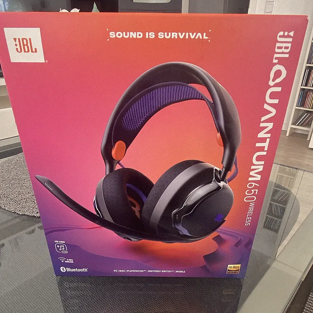 JBL Quantum 650 Wireless Gaming-Headset / Schwarz / NEU & OVP mit Rechnung