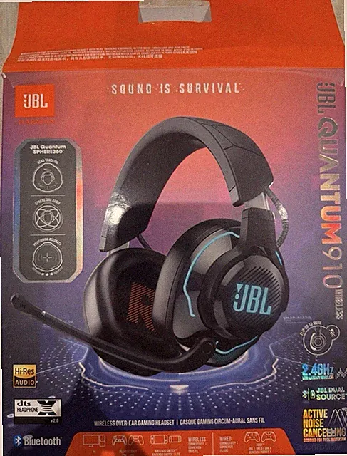 JBL Quantum 910, Over-Ear Gaming Headset, Bluetooth