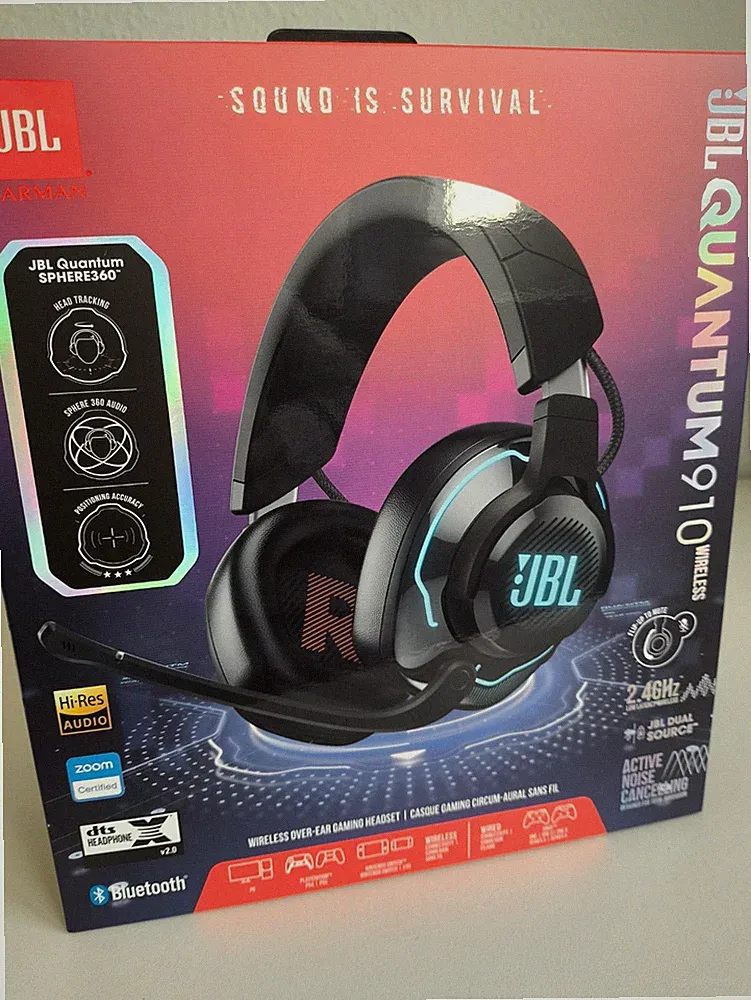 JBL Quantum 910 Wireless / BT Over-Ear Gaming Kopfhörer/Headset, Schwarz