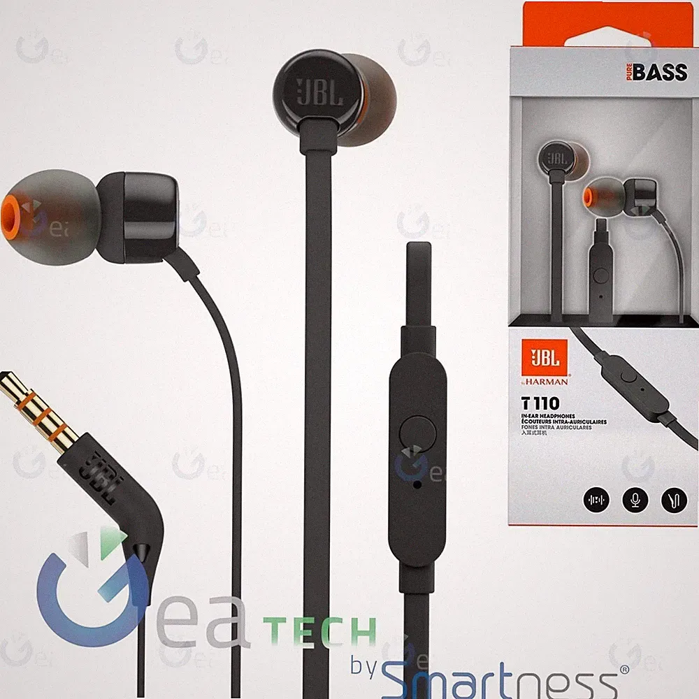 JBL T110 KABELGEBUNDENE KOPFHÖRER + STEUERUNG UND MIKROFON | SCHWARZ