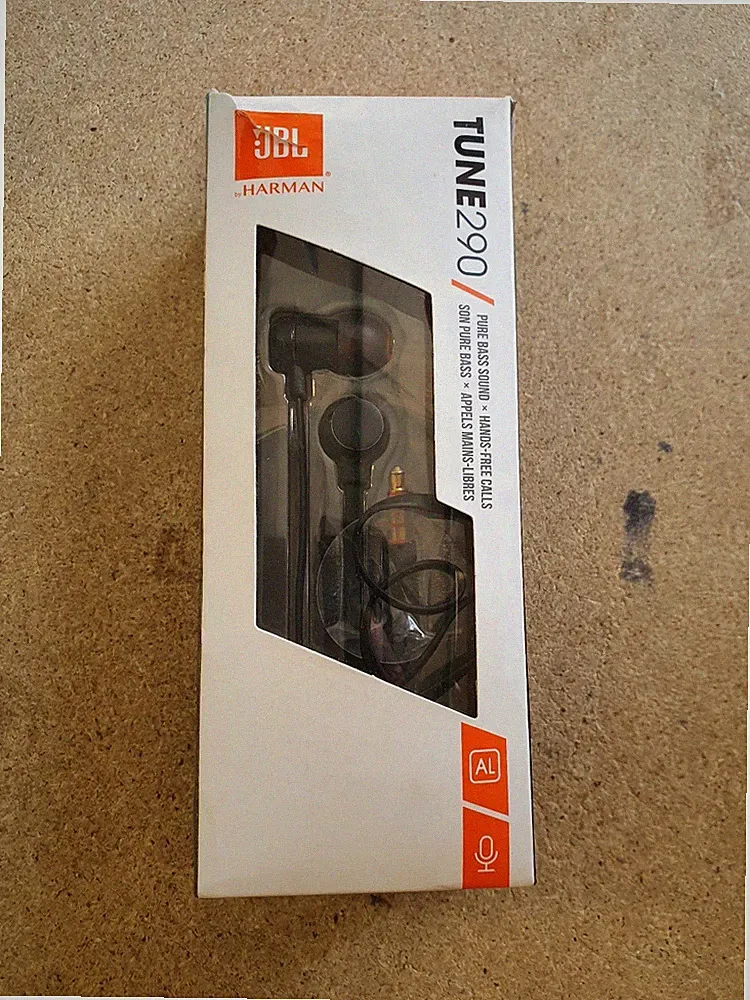 JBL T290 In-Ear Kopfhörer Aluminium mit 1-Tasten-Fernbedienung Schwarz