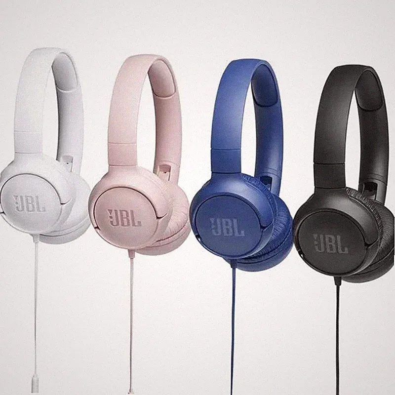 JBL Tune 500 Kabelgebundene Kopfhörer On-Ear Pure Bass mit Fernbedienung & Mikrofon - Pink