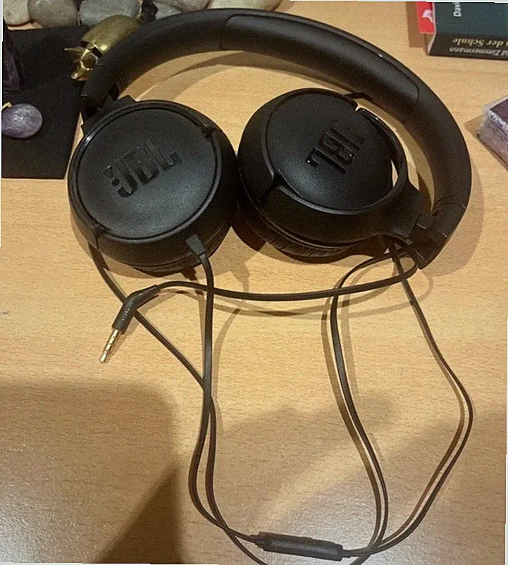 JBL TUNE 500 Kabelgebundener On-Ear-Kopfhörer - Schwarz (JBLT500BLK)