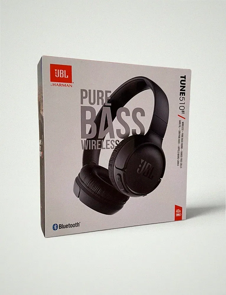 JBL Tune 510BT kabellose On-Ear Kopfhörer Bluetooth Pure Bass 40 Std Schwarz NEU
