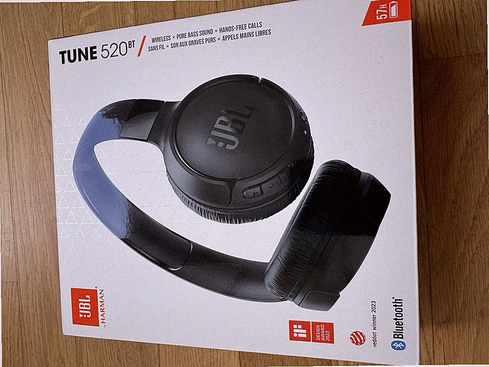 JBL Tune 520 BT Kopfhörer, Bluetooth, Schwarz, Kabellos