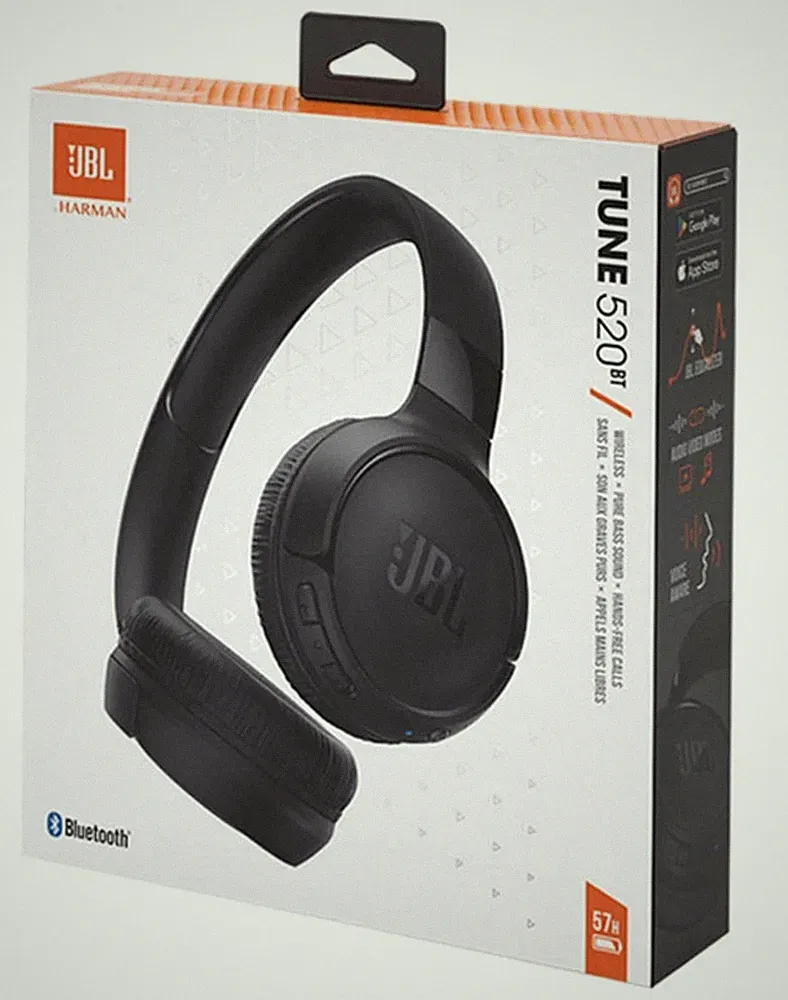 JBL TUNE 520BT BLUETOOTH KOPFHÖRER ON-EAR BASS SOUND MIKROFON SPRACHSTEUERUNG SCHWARZ
