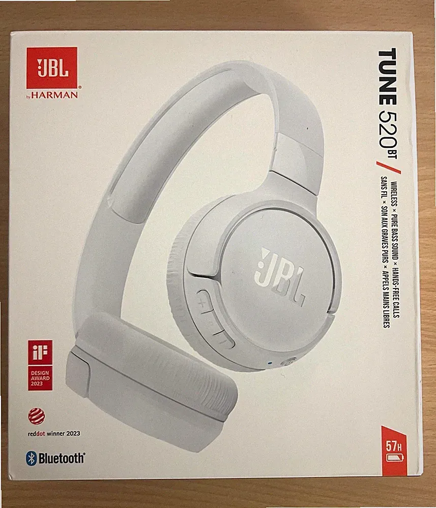 JBL Tune 520BT Bluetooth On-Ear Kopfhörer kabellos Kopfbügel Lauter Taste Defekt