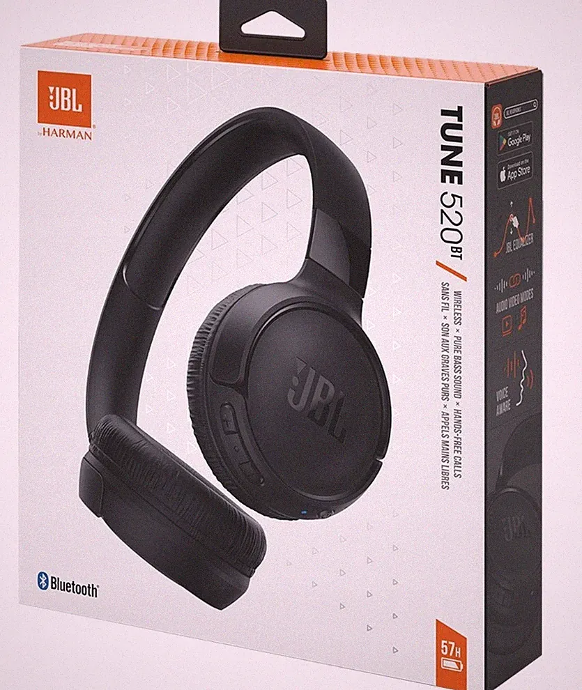 JBL Tune 520BT kabellose On-Ear-Kopfhörer, schwarz
