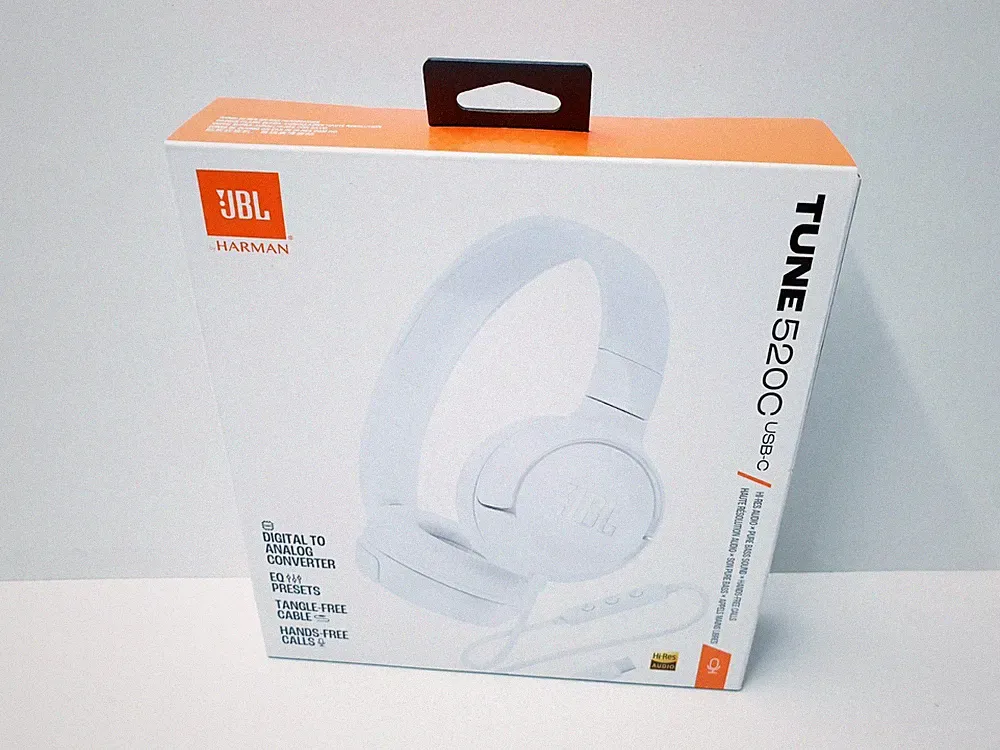 JBL Tune 520C USB-C On-ear Kopfhörer Weiss / Weiß Headset kabelgebunden NEU OVP