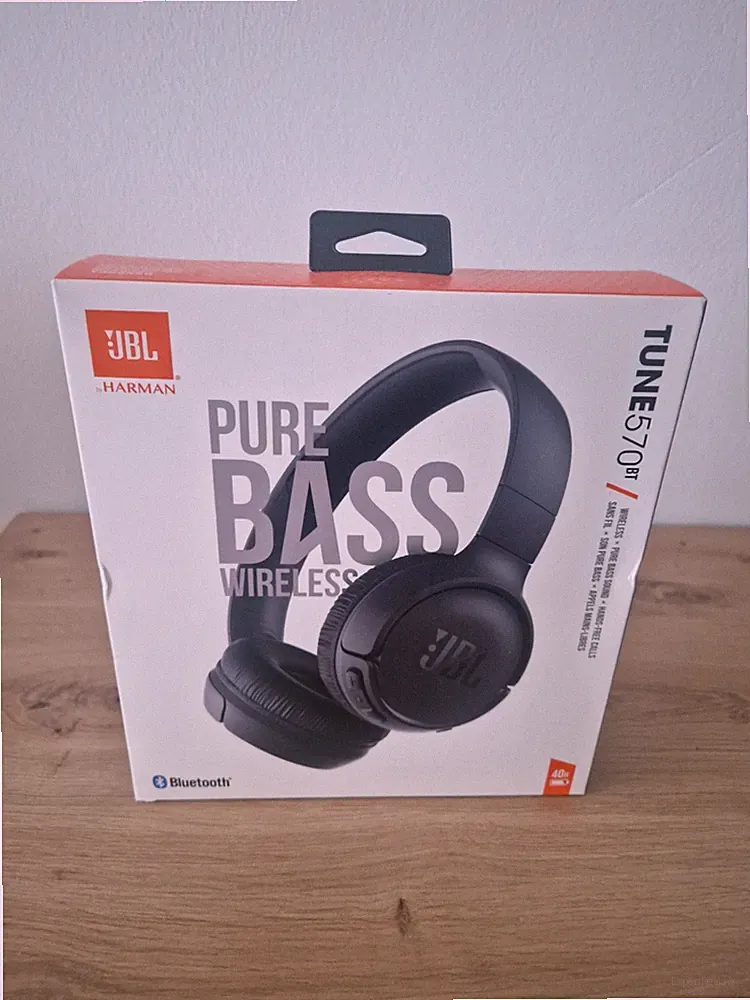 JBL Tune 570BT Pure Bass Overear Bluetooth Kopfhörer Wireless Kabellos Schwarz