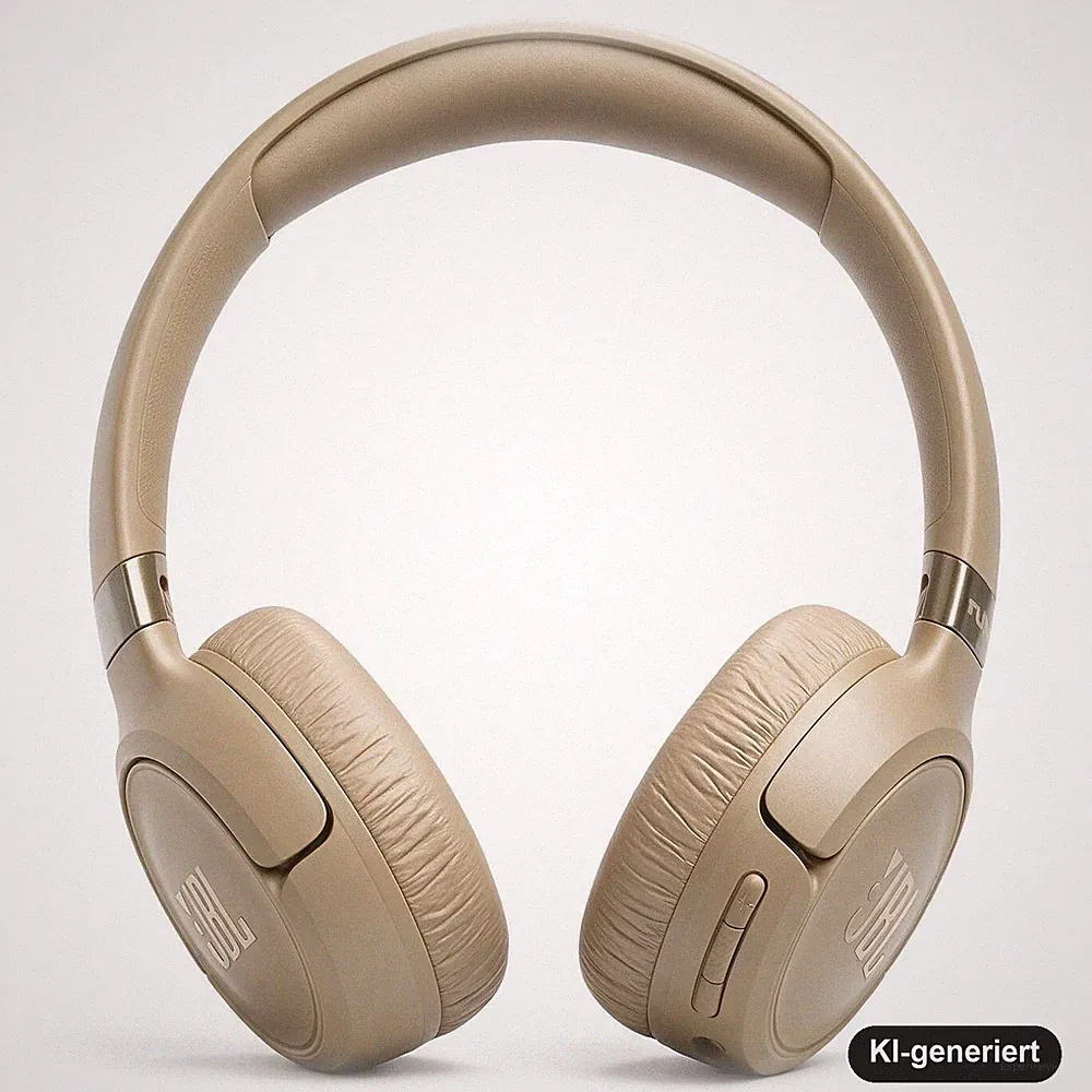 JBL Tune 680NC Kabelloser On-Ear-Kopfhörer mit Noise-Cancelling, Beige