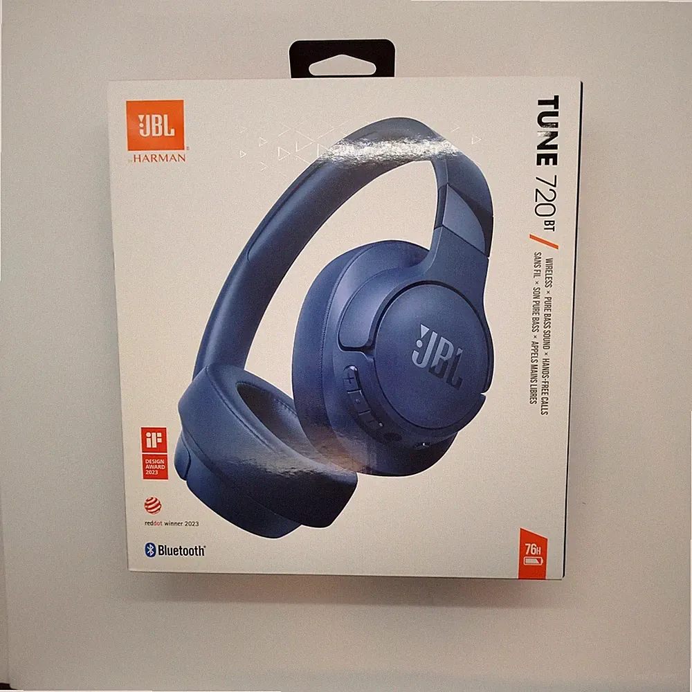 JBL Tune 720BT Wireless Bluetooth On-Ear Kopfhörer – Blau, Faltbar, mit Mikrofon