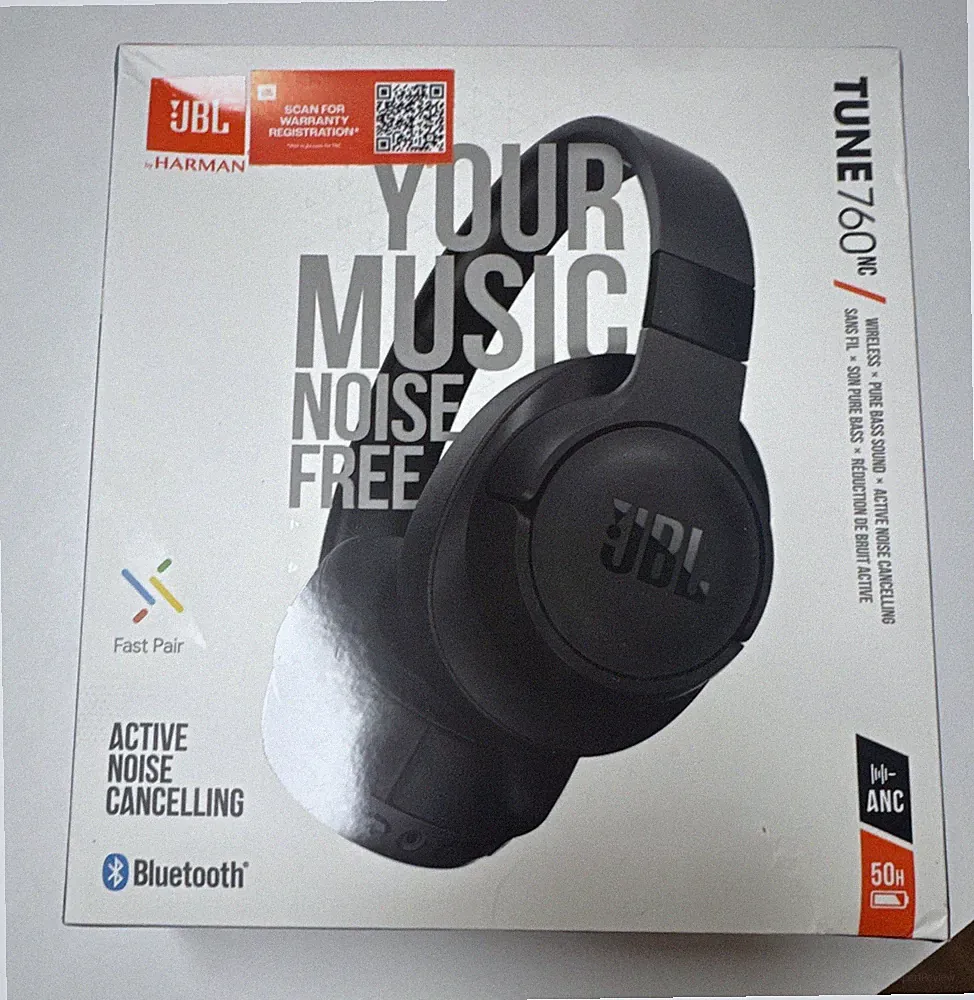 JBL Tune 760NC ohrumschließende Over-Ear Kopfhörer Bluetooth ANC Schwarz