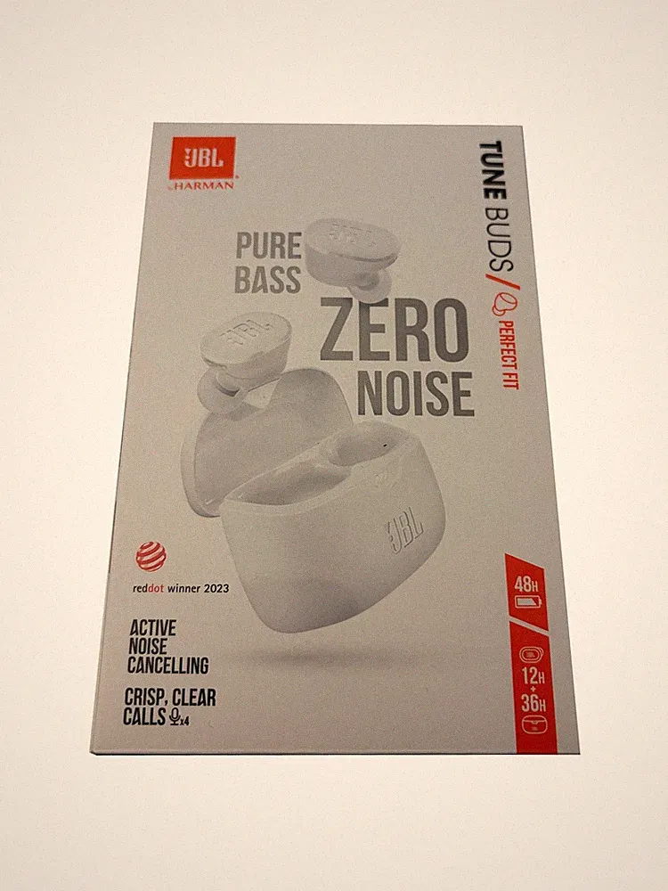JBL Tune Buds In-Ear-Kopfhörer Bluetooth 32 Ohm wireless Kopfhörer weiß B-WARE