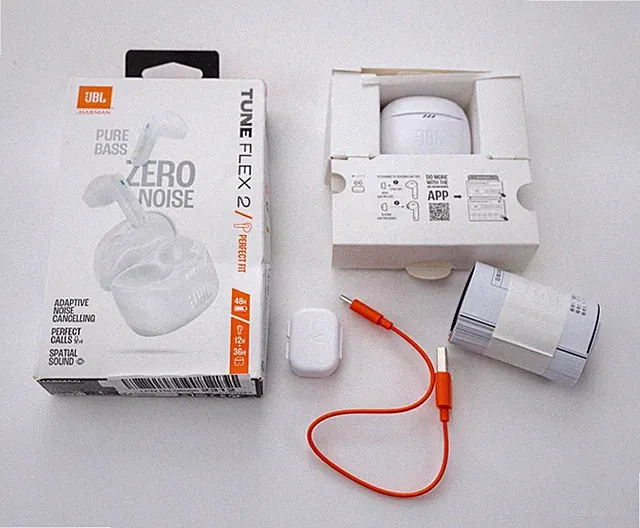JBL Tune Flex 2 In-Ear Bluetooth Kopfhörer ANC Noise Cancelling Weiß