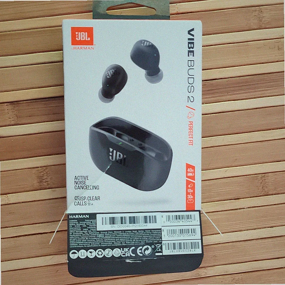 JBL Vibe Buds 2 True Wireless Bluetooth In-Ear-Kopfhörer schwarz ANC Ladecase