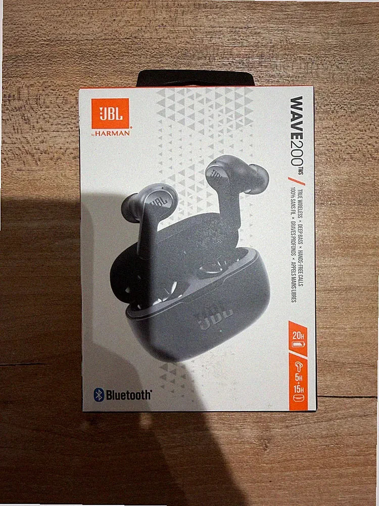 JBL Wave 200 TWS True-Wireless In-Ear Bluetooth-Kopfhörer Mikrofon Schwarz