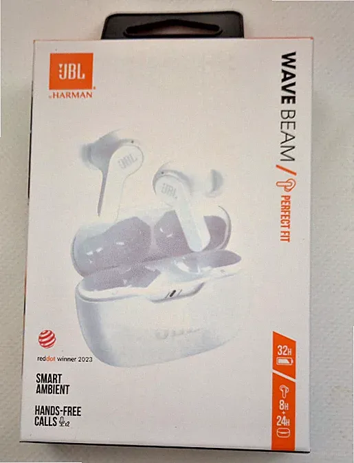 JBL Wave Beam In-Ear Bluetooth Kopfhörer Weiß Kabellos TWS OVP Neu
