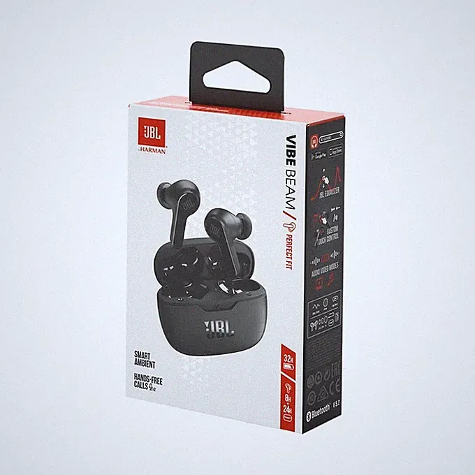 JBL Wave Beam Schwarz In-Ear Kopfhörer Bluetooth True Wireless JBLWBEAMBLK