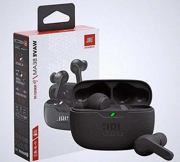 JBL Wave Beam schwarz - In-Ear-Kopfhörer mit Deep Bass & 32 h Akkulaufzeit