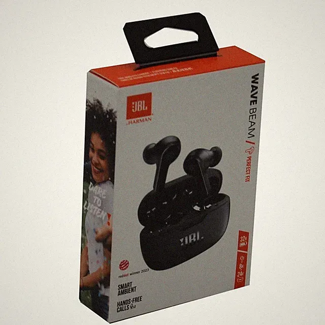 JBL Wave Beam True Wireless-Kopfhörer mit Mikrofon JBLWBEAMBLK