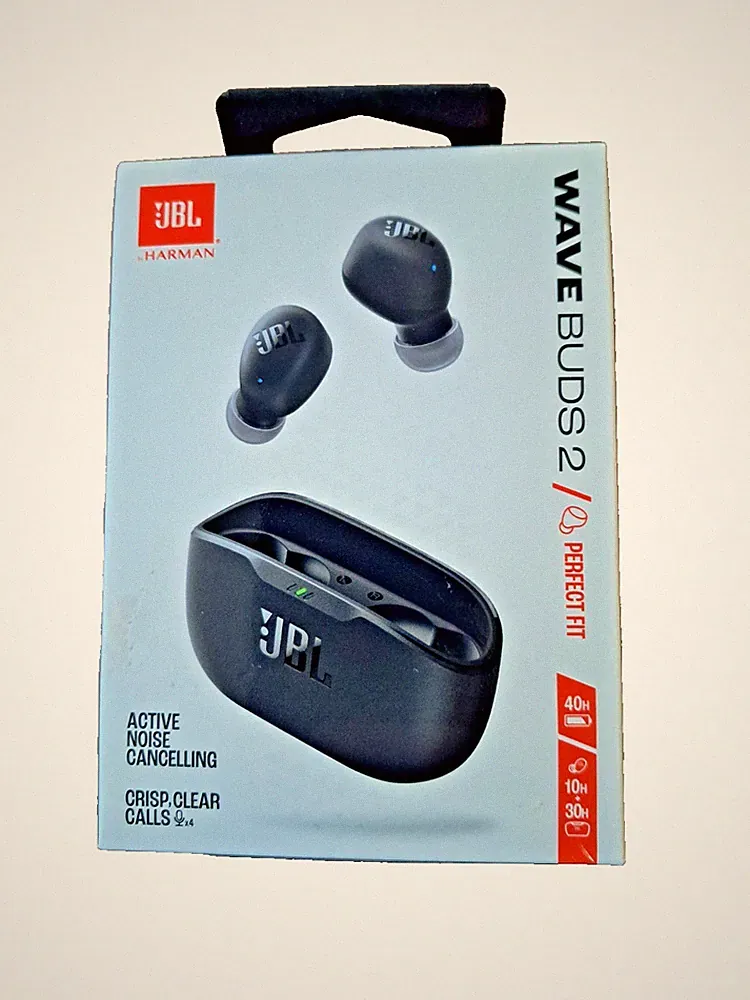 JBL WAVE BUDS 2 SCHWARZ BLUETOOTH KOPFHÖRER ANC JBL PURE BASS SOUND⚫⚫⚫⚫🎶🎶😊😊