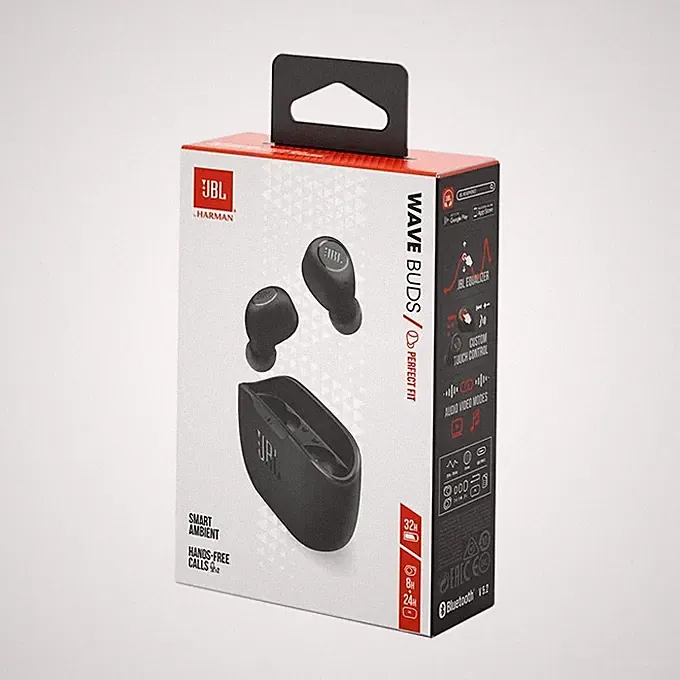 JBL Wave Buds True Wireless In-Ear Kopfhörer Bluetooth Schwarz JBLWBUDSBLK