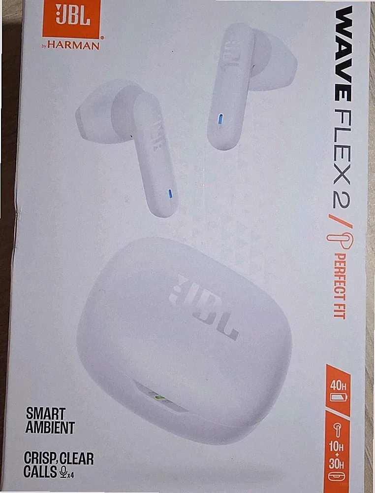 JBL Wave Flex 2 In-ear Kopfhörer Weiß Bluetooth