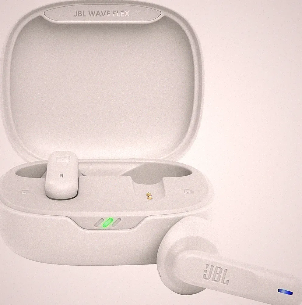 JBL Wave Flex – Kabellose In-Ear Ohrhörer mit IP54 weiß -IPX2-Wasserdichtigkeit
