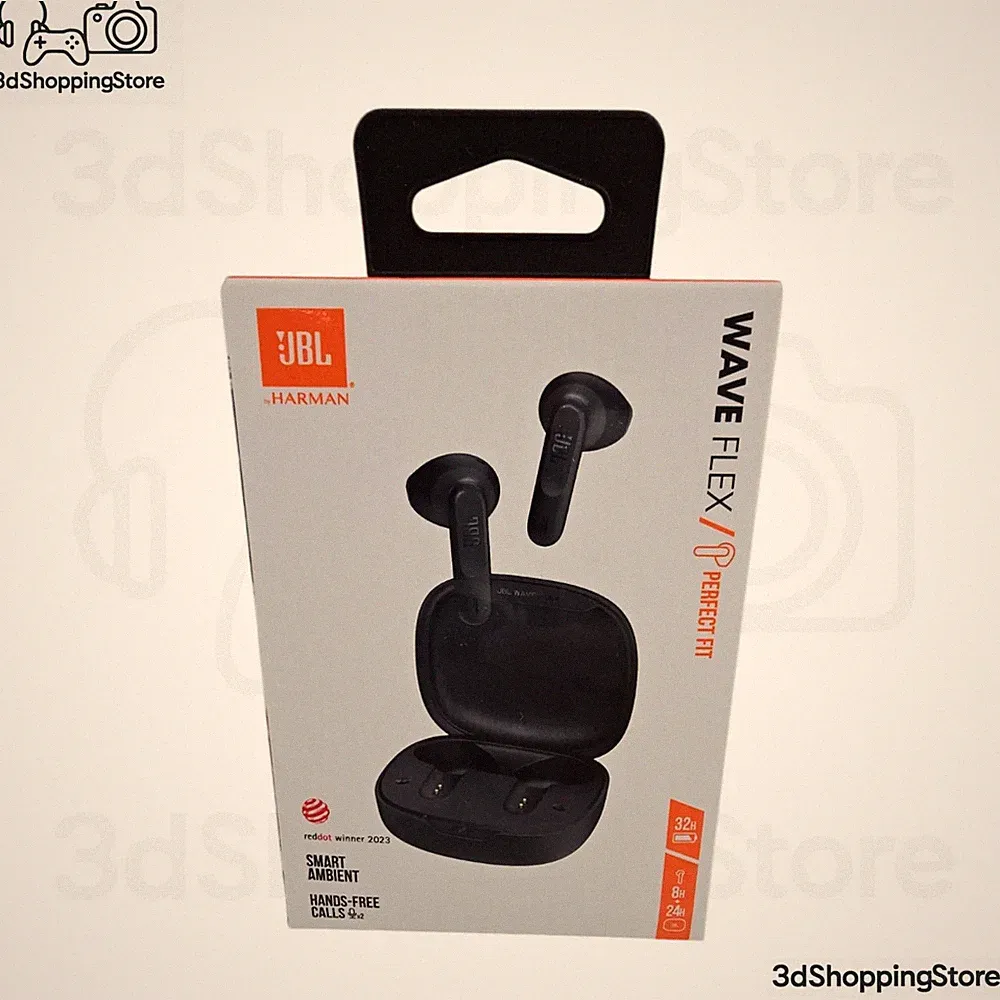 JBL Wave Flex True-Wireless In-Ear-Kopfhörer Schwarz mit Ladecase 32 h