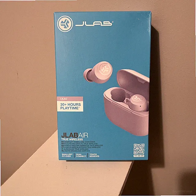 JLab Air True Wireless Lilac Ohrhörer. 30+ Stunden Bluetooth Spielzeit.