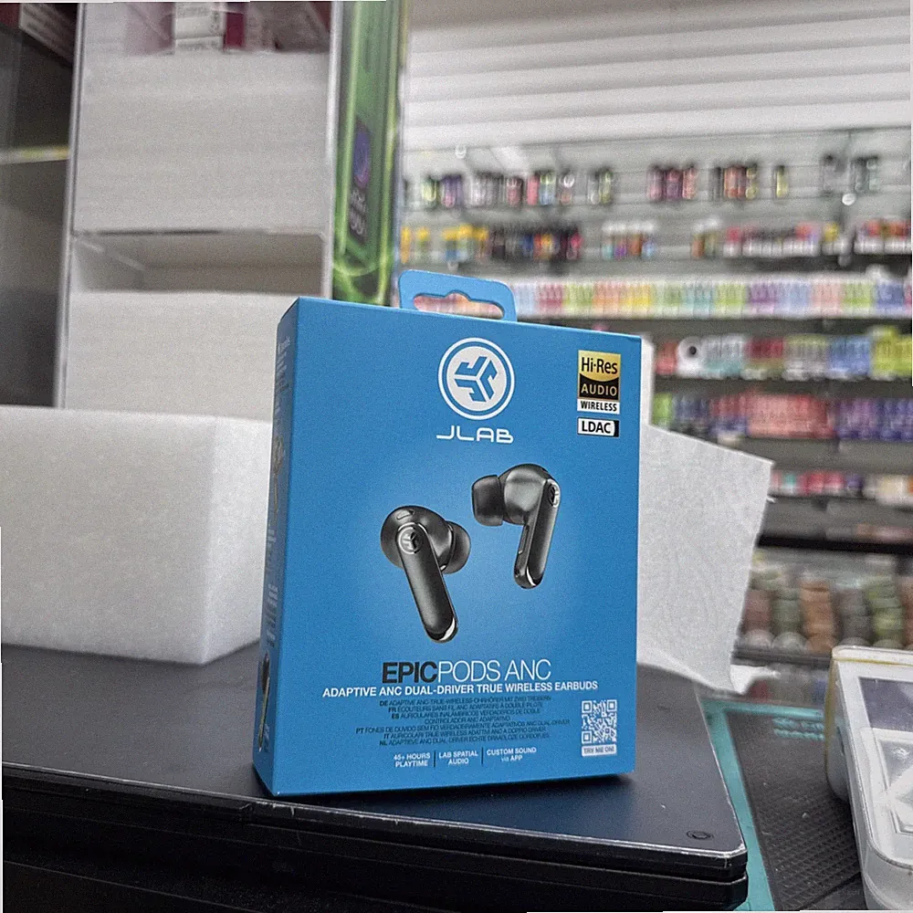 JLab Epic Pods ANC Earbuds - Active Noise Cancelling Bluetooth Kopfhörer