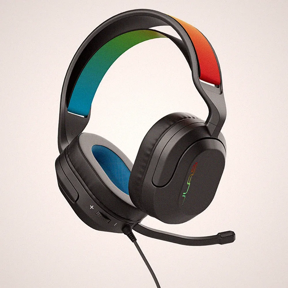 JLab Gaming Nightfall Wired Headset On Ear - Schwarz