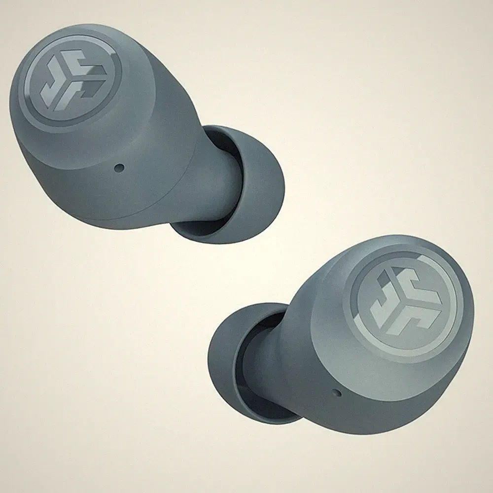 JLab Go Air Pop+ True Wireless Earbuds Bluetooth In Ear Kabellos Graublau