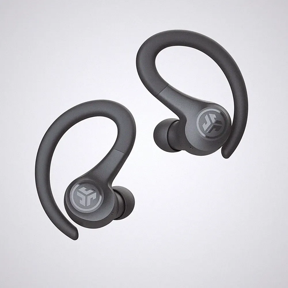 JLab Go Air Sport True Wireless Bluetooth Earbuds In-Ear Kabellos Grau/Schwarz