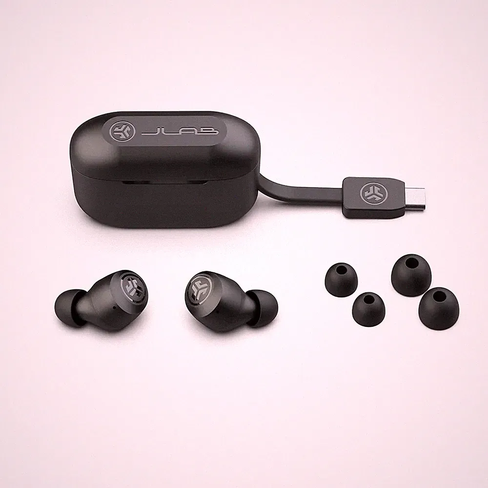 Jlab Go Pop+ 35 Stunden In-ear Kopfhörer Black Headset Bluetooth True wireless