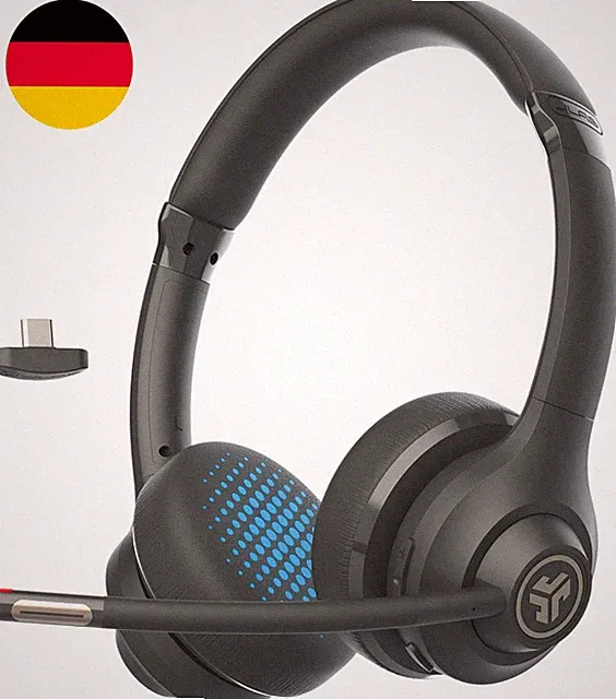 Jlab Go Work 2Nd Gen Bluetooth Headset Mit Mikrofon & USB C Dongle, Akku 55H+, W