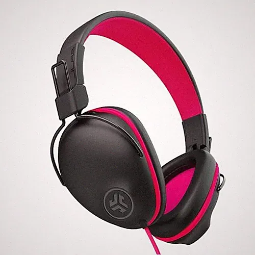 JLab JBuddies Pro Kinder Kabelgebunden Over-Ear Kopfhörer 85dB Schwarz/Pink