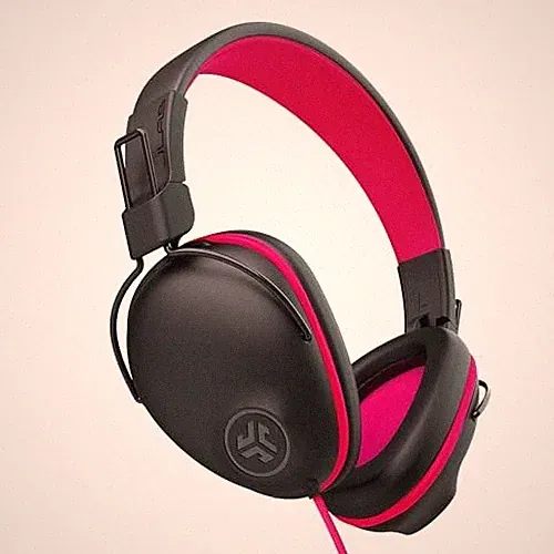 JLab JBuddies Pro Kinder Kabelgebunden Over-Ear Kopfhörer 85dB Schwarz/Pink